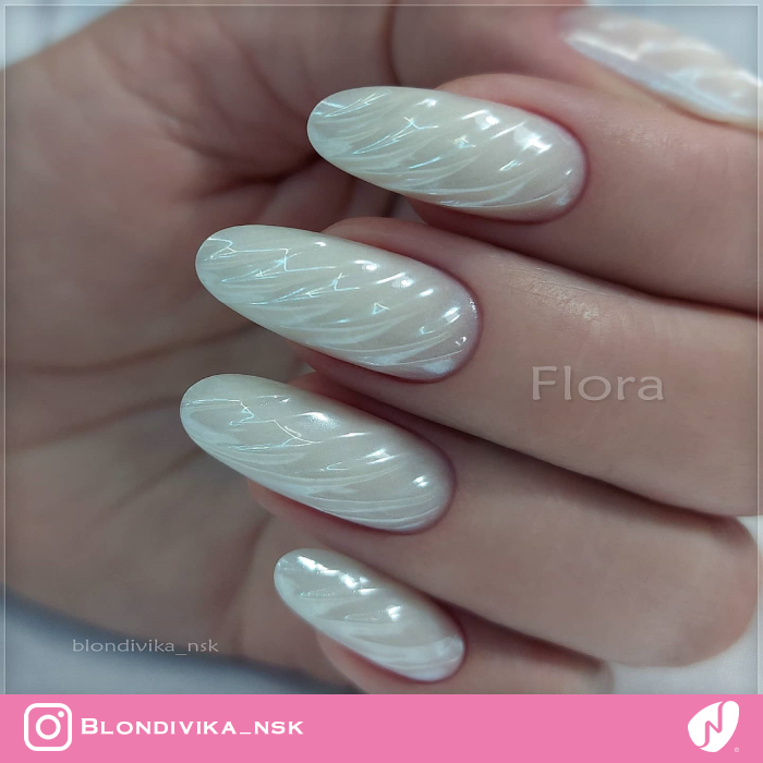 3D Pearl Unicorn Nails